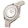 Crystalline Aura Uhr, Schweizer Produktion, Metallarmband, Goldfarben, Champagne-vergoldetes Finish - Swarovski, 5519456