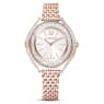 Crystalline Aura watch, Swiss Made, Metal bracelet, Rose gold tone, Rose gold-tone finish - Swarovski, 5519459