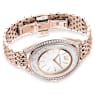 Crystalline Aura watch, Swiss Made, Metal bracelet, Rose gold tone, Rose gold-tone finish - Swarovski, 5519459