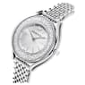 Crystalline Aura watch, Swiss Made, Metal bracelet, Silver tone, Stainless steel - Swarovski, 5519462