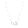 Swarovski Infinity necklace, Infinity, White, Rhodium plated - Swarovski, 5520576