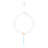 Swarovski Infinity Y necklace, Infinity, White, Rose gold-tone plated - Swarovski, 5521346