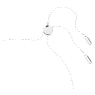 Braccialetto Swarovski Infinity, Infinito e cuore, Bianco, Placcato rodio - Swarovski, 5524421