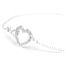 Brățară Swarovski Infinity, Infinit și inimă, Alb, Placat cu rodiu - Swarovski, 5524421