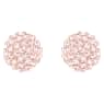 Uhančki Blow, Roza, Prevleka rožnato zlatega odtenka - Swarovski, 5528456