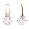 Lunar drop earrings, Pink, Rose gold-tone plated - Swarovski, 5528509