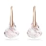 Lunar drop earrings, Pink, Rose gold-tone plated - Swarovski, 5528509