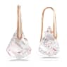 Lunar Oorhangers, Roze, Roségoudkleurige toplaag - Swarovski, 5528509