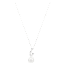 Gabriella pendant, White, Rhodium plated - Swarovski, 5528731