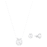 Bella V เซ็ต, เจียระไนทรงกลม, เขียว, เคลือบโรเดียม - Swarovski, 5528937