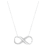 Pendente Exist, Infinito, Bianco, Placcato rodio - Swarovski, 5529395