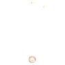 Colgante Dynamic, Forma redonda, Gris, Baño tono oro rosa - Swarovski, 5529579