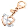 Accessoire de sac Infinite, Infini et cœur, Blanc, Finition mix de métal - Swarovski, 5530885