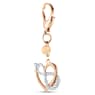 Accessoire de sac Infinite, Infini et cœur, Blanc, Finition mix de métal - Swarovski, 5530885