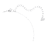 Dancing Swan สร้อยคอ, หงส์, น้ำเงิน, เคลือบโรเดียม - Swarovski, 5533397