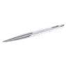 Penna a sfera Crystalline Nova, Tono argentato, Cromato - Swarovski, 5534324