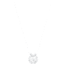 Bella V pendant, Round cut, White, Rhodium plated - Swarovski, 5535526