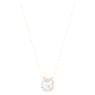 Bella V Anhänger, Rundschliff, Weiß, Roségold-Legierungsschicht - Swarovski, 5535528
