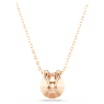 Bella V Anhänger, Rundschliff, Weiß, Roségold-Legierungsschicht - Swarovski, 5535528