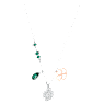 Symbolica pendant, Clover, Green, Mixed metal finish - Swarovski, 5535554