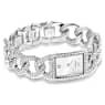 Cocktail watch, Swiss Made, Full pavé, Crystal bracelet, Silver tone, Stainless steel - Swarovski, 5547617