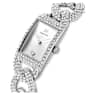 Cocktail watch, Swiss Made, Full pavé, Crystal bracelet, Silver tone, Stainless steel - Swarovski, 5547617