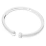 Mesmera Attract cuff, Mixed cuts, White, Rhodium plated - Swarovski, 5556912