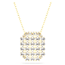 Exalta 項鏈, 白色, 鍍金色色調 - Swarovski, 5558691