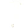 Exalta necklace, White, Gold-tone plated - Swarovski, 5558691
