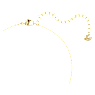 Exalta necklace, White, Gold-tone plated - Swarovski, 5558691