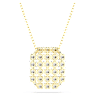 Exalta necklace, White, Gold-tone plated - Swarovski, 5558691