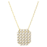Exalta necklace, White, Gold-tone plated - Swarovski, 5558691