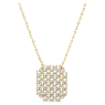 Exalta necklace, White, Gold-tone plated - Swarovski, 5558691