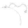 Angelic pendant, Round cut, White, Rhodium plated - Swarovski, 5567931
