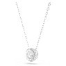 Una Angelic pendant, Round cut, White, Rhodium plated - Swarovski, 5567931