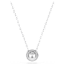 Una Angelic pendant, Round cut, White, Rhodium plated - Swarovski, 5567931