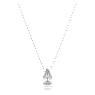 Attract set, Pear cut, White, Rhodium plated - Swarovski, 5569174