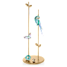 Jungle Beats Blatt Magnet, Blau, Klein - Swarovski, 5572155