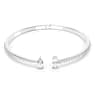Mesmera Attract cuff, Mixed cuts, White, Rhodium plated - Swarovski, 5572667