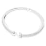 Mesmera Attract cuff, Mixed cuts, White, Rhodium plated - Swarovski, 5572667