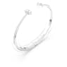 Mesmera Attract cuff, Mixed cuts, White, Rhodium plated - Swarovski, 5572667