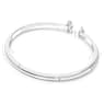 Mesmera Attract cuff, Mixed cuts, White, Rhodium plated - Swarovski, 5572667
