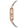 Passage Chrono watch, Swiss Made, Leather strap, Gray, Rose gold-tone finish - Swarovski, 5580348