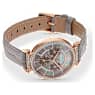Passage Chrono watch, Swiss Made, Leather strap, Gray, Rose gold-tone finish - Swarovski, 5580348