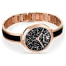 Crystalline Delight watch, Swiss Made, Metal bracelet, Black, Rose gold-tone finish - Swarovski, 5580530