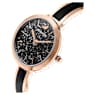 Crystalline Delight watch, Swiss Made, Metal bracelet, Black, Rose gold-tone finish - Swarovski, 5580530