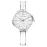 Crystalline Delight watch, Swiss Made, Metal bracelet, White, Stainless steel - Swarovski, 5580537