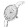 Crystalline Delight watch, Swiss Made, Metal bracelet, White, Stainless steel - Swarovski, 5580537