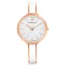 Crystalline Delight watch, Swiss Made, Metal bracelet, White, Rose gold-tone finish - Swarovski, 5580541