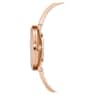 Crystalline Delight watch, Swiss Made, Metal bracelet, White, Rose gold-tone finish - Swarovski, 5580541
